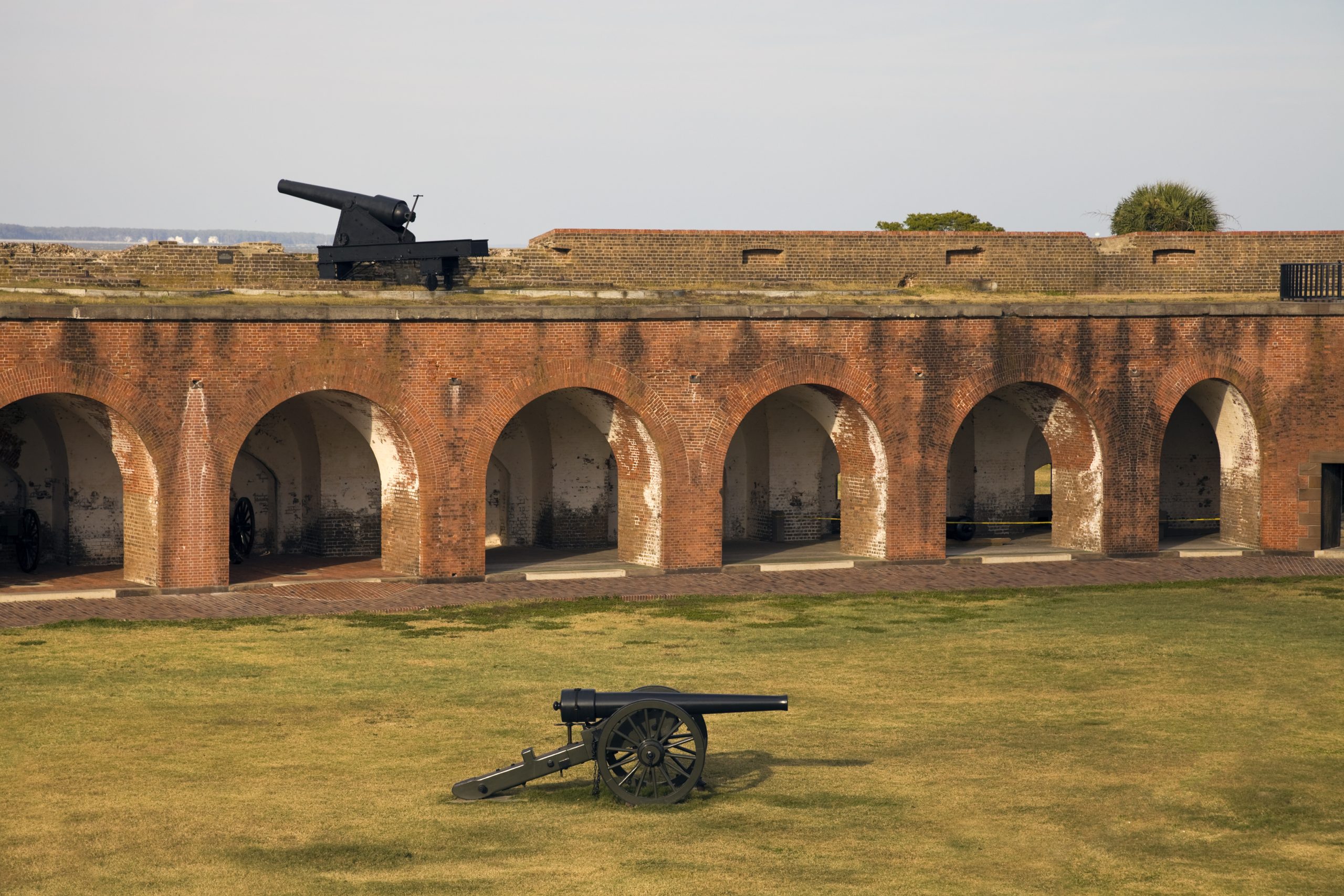 Cannons in Fort Pulaski